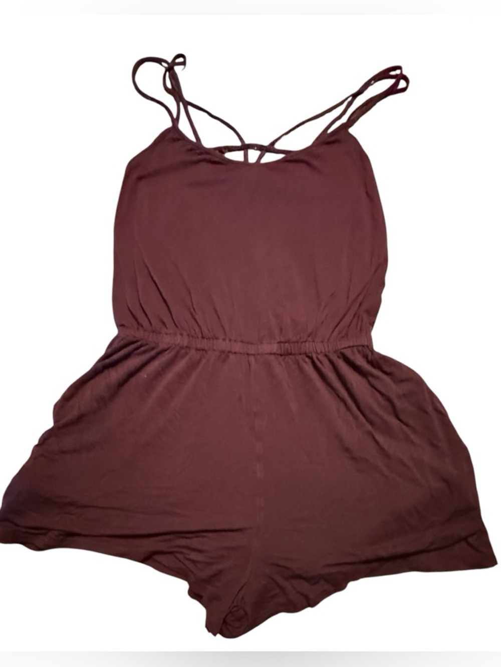 American Eagle Outfitters Soft & Sexy Deep Maroon romper